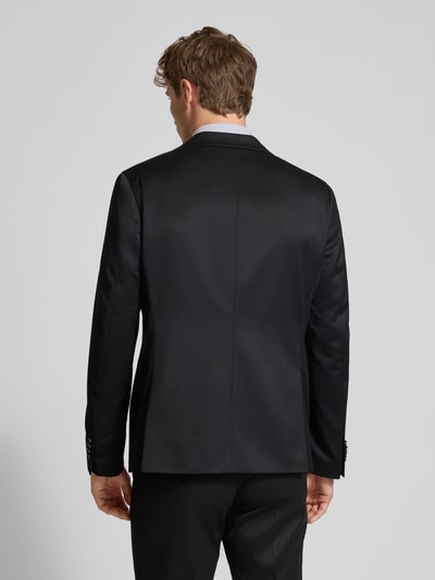 MCNEAL Regular fit colbert van satijn Zwart - 5