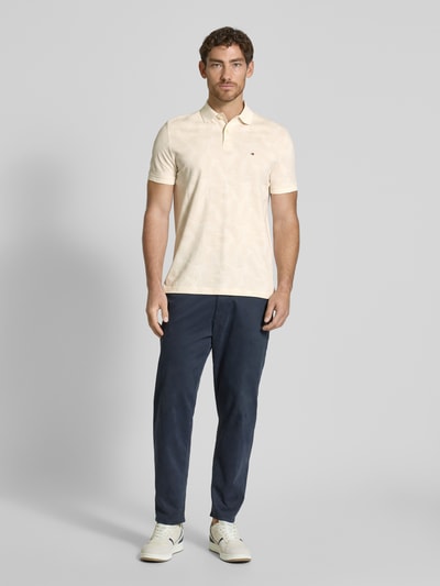 Tommy Hilfiger Regular Fit Poloshirt aus reiner Baumwolle Ecru 1