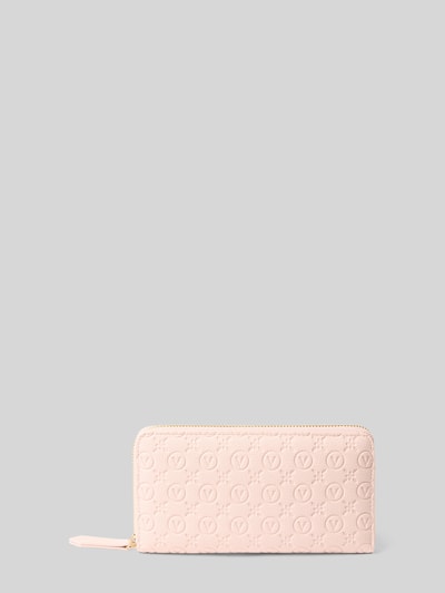 VALENTINO BAGS Portemonnee met all-over reliëflogo, model 'Samba' Roze - 1