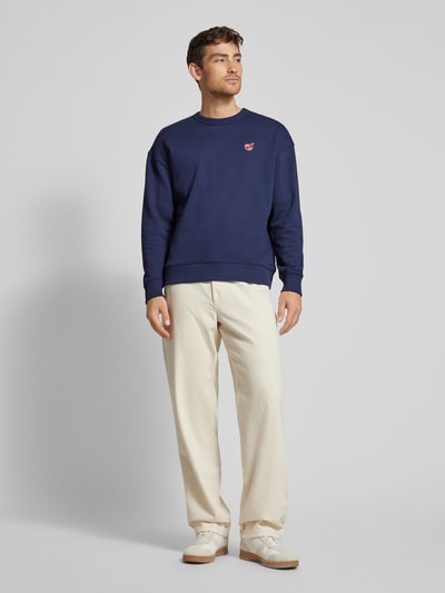 Scotch & Soda Sweatshirt mit Label-Badge Modell 'CORE' Marine 1