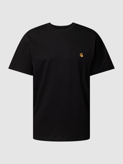 Carhartt Work In Progress T-shirt z wyhaftowanym logo Czarny 2