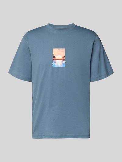 Selected Homme regular fit T-shirt van puur katoen model 'ASPEN' Bleu - 2