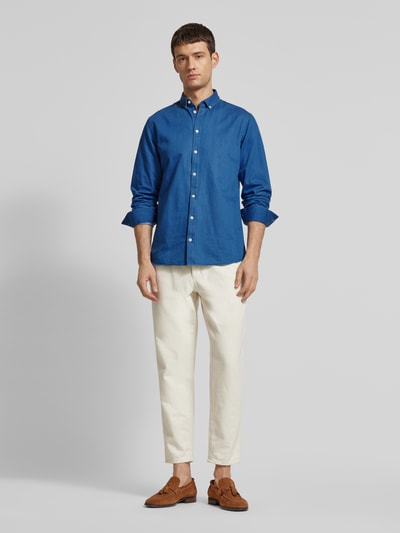 Casual Friday Jeanshemd Modell 'Anton' Jeansblau 1
