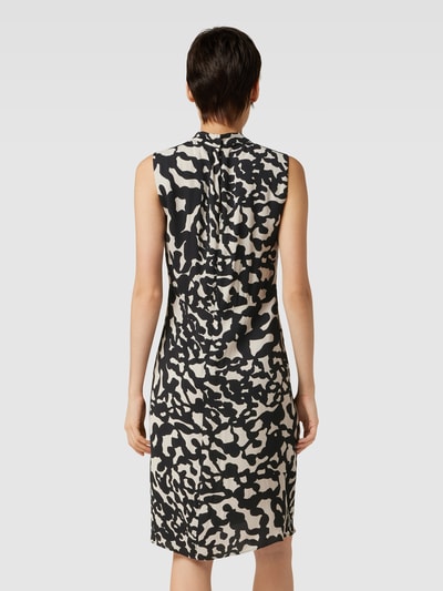 Luisa Cerano Knielanges Kleid aus Viskose mit Animal-Muster Offwhite 5
