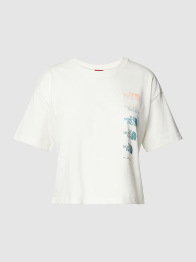 The North Face Cropped T-Shirt mit Label-Print Weiss 2