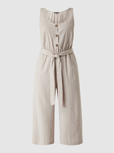 Montego Jumpsuit in 7/8-Länge mit Leinen-Anteil  Sand 2