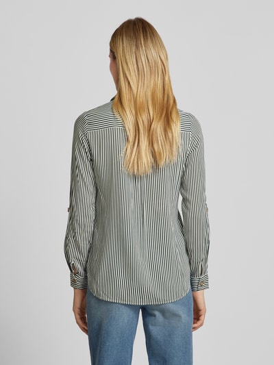 Vero Moda Overhemdblouse met knoopsluiting, model 'BUMPY' Donkerblauw - 5