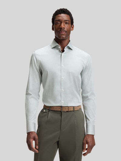 BOSS Slim Fit Businesshemd aus Baumwoll-Mix Modell 'HANK-SP' Gruen 4