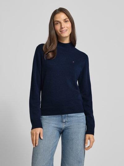 Tommy Hilfiger Regular fit pullover van een mix van wol en kasjmier Marineblauw - 4