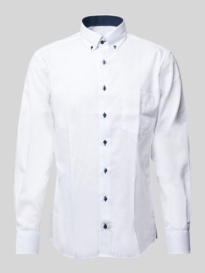 Eterna Regular Fit Business-Hemd mit Button-Down-Kragen Weiss 1