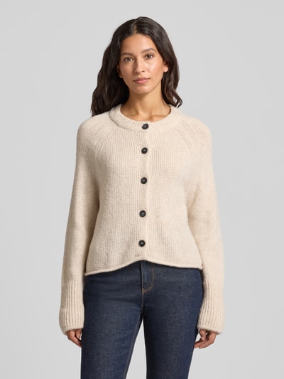 Marc O'Polo Kardigan o luźnym kroju z mieszanki żywej wełny Złamany biały 4