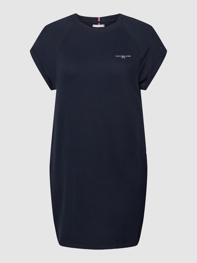 Tommy Hilfiger Curve PLUS SIZE sweatjurk met logoprint Marineblauw - 2