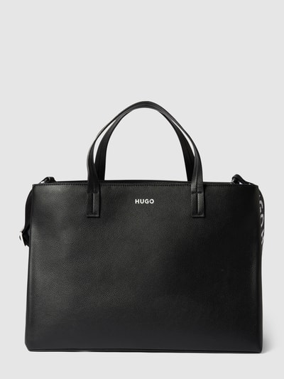 HUGO Tote Bag in Leder-Optik Modell 'BEL TOTE' Black 2