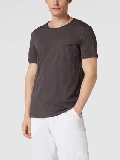 Marc O'Polo T-Shirt mit Brusttasche Dunkelgrau 4