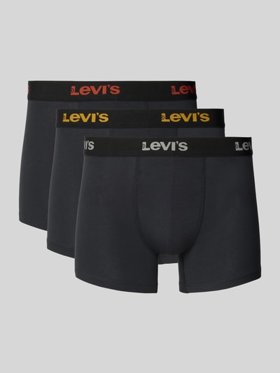 Levi's® Boxershorts mit elastischem Logo-Bund im 3er-Pack Black 1