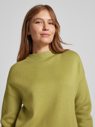 Christian Berg Woman Gebreide pullover met ronde hals Grasgroen - 3