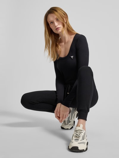 Guess Activewear Longsleeve mit Label-Detail Modell 'COLETTE' Black 1