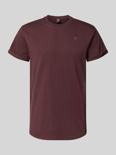 G-Star Raw T-Shirt mit Label-Detail Aubergine 2