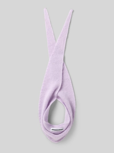 Produktfoto, Schal aus Mohair-Mix mit Woll-Anteil Modell 'MOHAIR' von ARMEDANGELS in hellem Flieder, weiche Textur, Damen Schal
