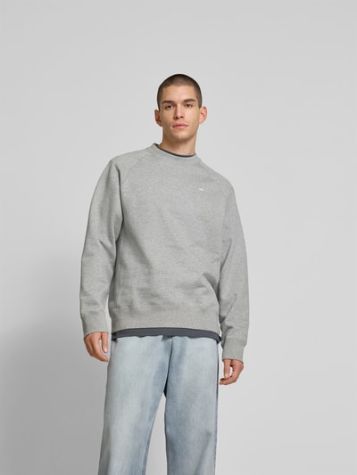 Wood Wood Oversized Sweatshirt mit Stehkragen Hellgrau 4
