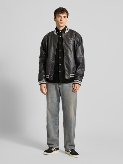 Superdry Koszula casualowa z wyhaftowanym logo Czarny 1