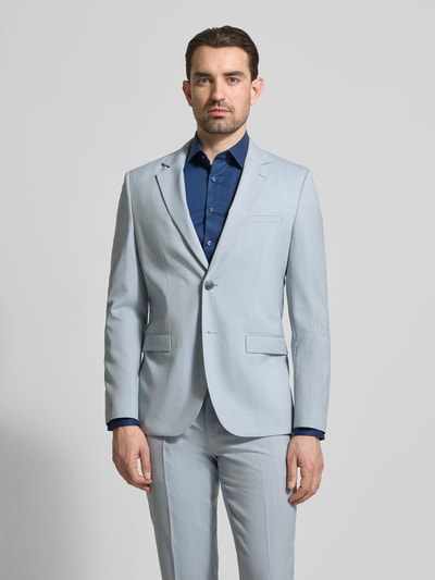 HUGO Marynarka garniturowa o kroju super slim fit z mieszanki żywej wełny model 'ARTI' Jasnoniebieski 4