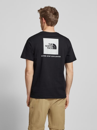 The North Face T-Shirt mit Label-Print Black 4
