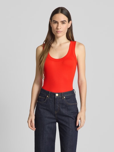 Marc Cain Tanktop mit Label-Applikation Rot 4