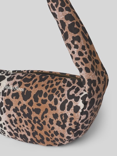 STUDIO NOOS Torba na długim pasku z wyhaftowanym logo Orzechowy 3