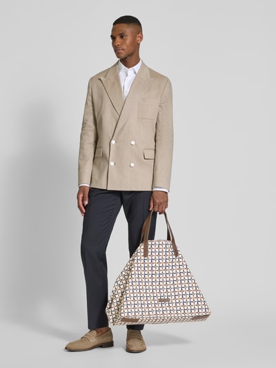 bugatti Shopper mit Label-Patch Modell 'Finn' Offwhite 1