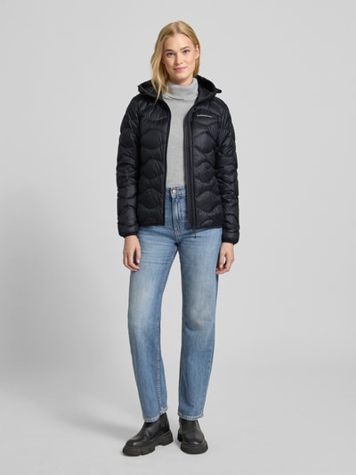 PEAK PERFORMANCE Gewatteerd jack met capuchon Zwart - 1