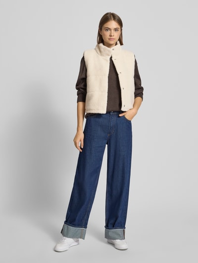 Only Regular fit gilet van teddybontlook, model 'SANDRA' Beige - 1