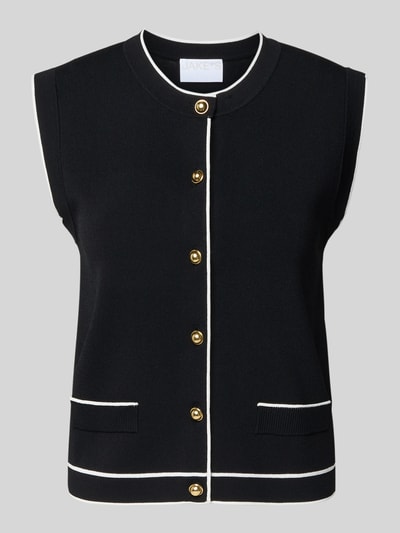 Jake*s Collection Strickjacke mit Knopfleiste Black 2