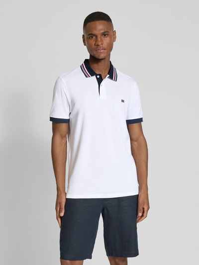 Christian Berg Men Regular fit poloshirt van puur katoen Wit - 4