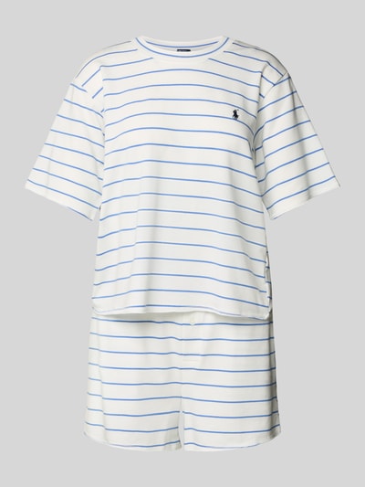 Polo Ralph Lauren Pyjama mit Logo-Stitching und elastischem Logo-Bund Offwhite 1
