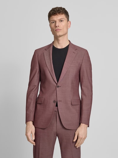 Strellson Slim Fit Anzugsakko mit Woll-Anteil Dunkelrot 4