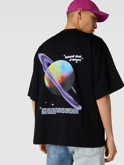Preach Oversized T-Shirt mit Label-Stitching Schwarz 6