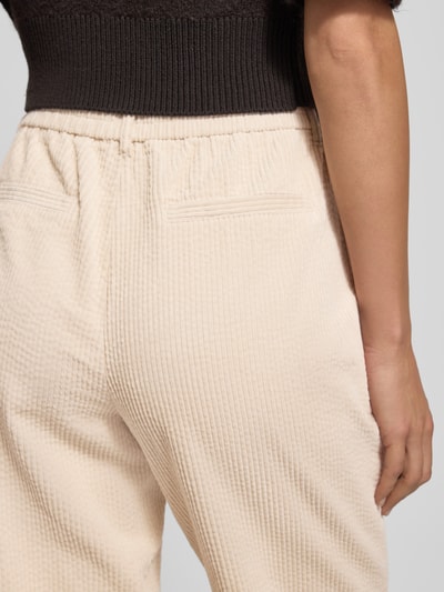 OPUS Corduroy broek met elastische band, model 'Myha soft' Beige - 3