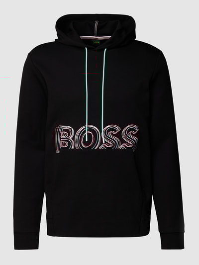 BOSS Green Hoodie mit Label-Stitching Modell 'Soody 1' Schwarz 2