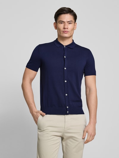 Manuel Ritz Poloshirt met knoopsluiting Marineblauw - 4