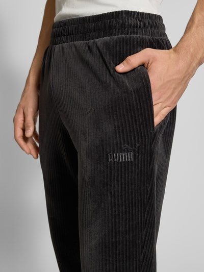 PUMA PERFORMANCE Corduroy broek met elastische band Zwart - 3