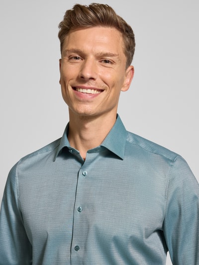 OLYMP Level Five Slim fit zakelijk overhemd met kentkraag Groen - 3