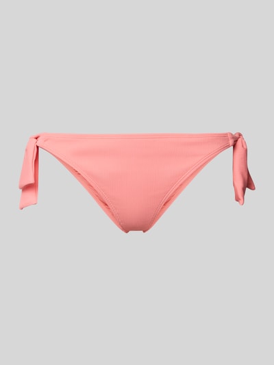 Produktfoto, Bikini-Slip mit seitlicher Schnürung Modell 'Cimazy Cheeky Bum' von Barts in Rosa, Ripp-Optik, körpernahe Passform, Stretch-Anteil.