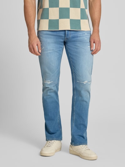 Replay Regular Fit Jeans im Used-Look Modell 'Grover' Jeansblau 4