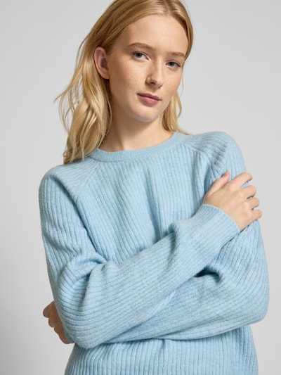 Pieces Relaxed fit pullover met ronde hals, model 'OLLA' Lichtblauw - 3