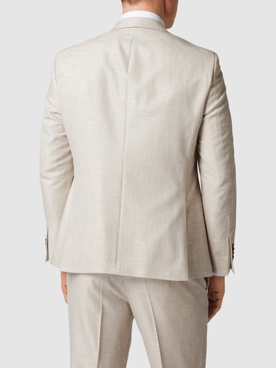 Pierre Cardin 2-knoops colbert met reverskraag, model 'Grant' Beige - 5