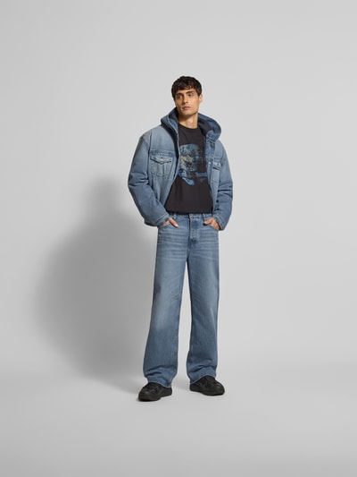 WON HUNDRED Flared Fit Jeans mit 5-Pocket-Design Modell "Genoa" Jeansblau 1