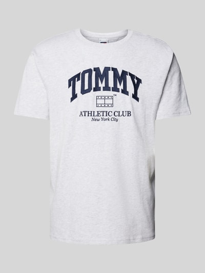 Tommy Jeans T-Shirt mit Label-Print Mittelgrau Melange 2