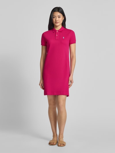 Polo Ralph Lauren Polokleid mit Logo-Stitching Pink 1