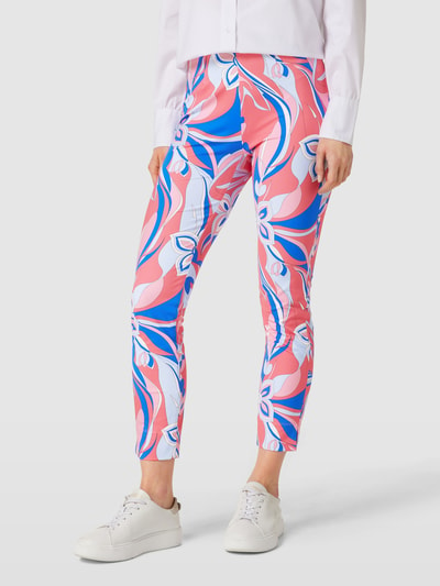 SEDUCTIVE Leggings mit Allover-Muster Modell 'SABRINA' Blau 4